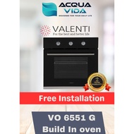[Free Installation] VO 6551 G Valenti Built in Oven 65 Litres