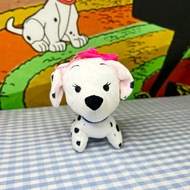 101 Dalmatians Doll Keychain With A Bow Shake And Make Sound DISNEY Baby Label (DISNEY STORE) Hang O