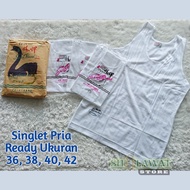 KATUN Swans Brand Original / Swan Brand Black / Adult Men's Singlet / Adult Men's Undershirt / Adult