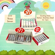 Nail SCISSORS 777 THREE SEVEN STAINLESS STEEL ANTI-RUST - STURDY STAINLESS STEEL NAIL SCISSORS