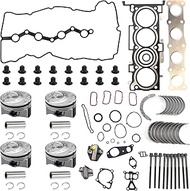 G4KH 2.0L Engine Rebuild Overhaul Pistons Gasket Bearing Valve Kit w/Head Bolts For Hyundai Sonata/T