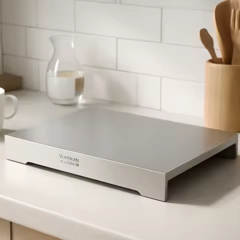 Universal Adjustable Stainless Steel Cooktop Cover Shelf Gas & Induction Holder Organizer Storage St