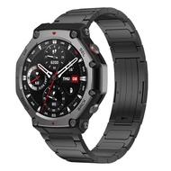 สายไทเทเนียมหรูหราสําหรับ amazfit T Rex 3 สร้อยข้อมือ สายรัดข้อมือธุรกิจโลหะสําหรับ Huami Amazfit T-