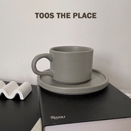 Toos Grått Mug Set (Matte), Grey, 230ml Ceramic Mug Set, Coffee Mug, Tea Cup, Aesthetic Mug, Set