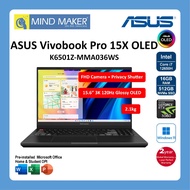 Asus Vivobook Pro 15X K6501Z-MMA036WS / i7-12650H / Win11 / Office OPI / 16GB RAM / 512GB SSD / 15.6