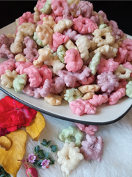 Snack Ring Flower Sakura Rainbow netto 1 kg//Cemilan Kiloan//Makanan Instan//jajanan Jadul