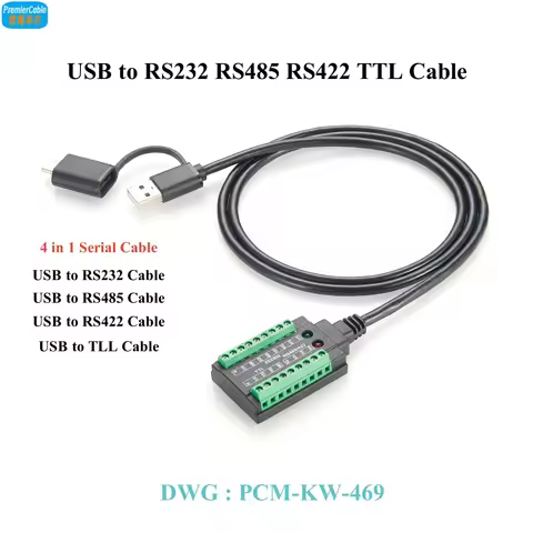 ​​​​​​USB to RS232 RS485 RS422 TTL Interface Cable 4 in 1 Serial Cable ​​​​USB to TTL USB to RS485 U