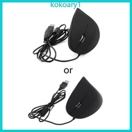 KOKO Left Hand Ergonomic Optical PC Computer Gaming Vertical Mouse USB Wired Mouse