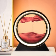 Creative 3D Glass Sandscape In Motion Hourglass Moving Sand Frame Art Picture Display Flowing Gift H