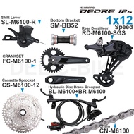 SHIMANO DEORE M6100 12 Speed Groupset Shifter Rear Derailleur Cassette Sprocket Chain CRANKSET BB an