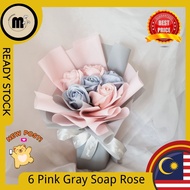 6 Soap Rose Bouquet香皂花束🌹Graduate毕业💕Brithday gift生日🎂hadiah birthday Lelaki💘Fathers day父亲节👩Surprise Gi