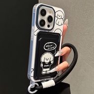 Cute Cartoon Card Holder Overseas Silicone Dog Casing hp Samsung S25 FE A17 A07 A55 5G A15 A06 A35 S