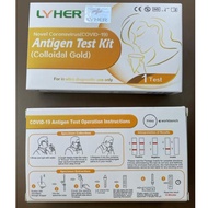 LYHER COVID 19 ANTIGEN TEST KIT  RTK 2in1 Nasal/ Saliva (Colloidal Gold )1PCS (EXP:12/2025)