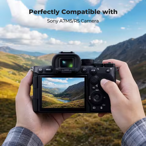 K&F CONCEPT for Sony A7M5 A7R5 3 Pack Camera Screen Protector 9H Hardness Tempered Glass Anti-Scratc