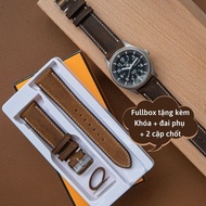 WEMODA handmade waxed cowhide watch strap for Seiko, orient, citizen size 18mm, 20mm, 22mm D1 Watch 