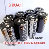 (8 BUAH) ELCO 100V 10000UF NICHICON HITAM ELCO 10000UF 100V NICHICON