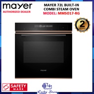 (BULKY) MAYER MMSO17-RG 72L BUILT-IN COMBI STEAM OVEN, 32 AUTOMATIC MENU, ENAMEL CAVITY WALL, 3150W, 2 YEARS WARRANTY, MMSO17RG