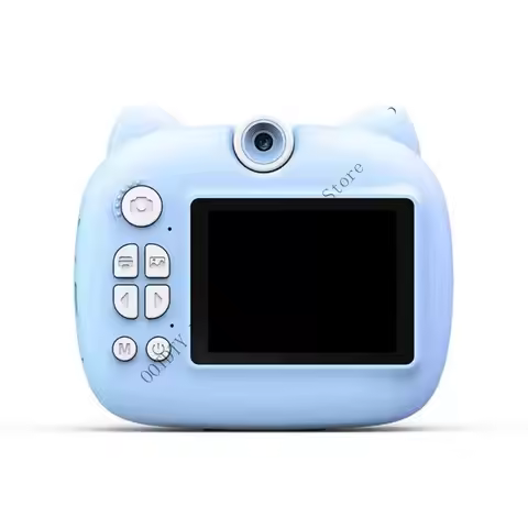 Snapshots with Children's 180° Rotating Camera, Big Head Stickers, and Mirror Effects
