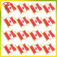25pcs Metal Flag of Canada Badge Canada Flag Pin Badges Flag Metal Canada Badge  yuanjingyouzhang