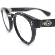 【5積分】成色極佳▼ CHROME HEARTS PETER ARNELL 925 眼鏡，黑色，48□25-140，含近視鏡鏡片，含眼鏡​​盒，日本製造，重量51.73克，男士