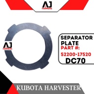 Separator Plate DC70 Kubota Harvester Part : 52200-17520