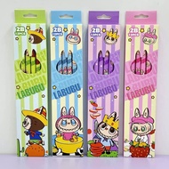 12Pcs/Set labubu  Pencil HB Pencil Cute cartoon Lapupu Pencil With Sharpner