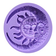Moon Sun Shape Mold Epoxy Resin Jewelry Mold Resin Casting Pendant Mold Suitable for Diy Resin Crafts