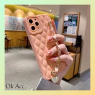 Heart Chain Strap Case Love Camera Cover for Oppo A11k A12 A15 A16 A3s A36 A5s A7 A54 A76 A96 Reno 7