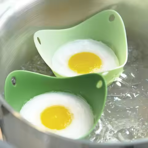 High Temperature Silicone Egg Boiler Warm Creative Silica Gel Egg Cooker Egg Steamer Egg Holder Egg 