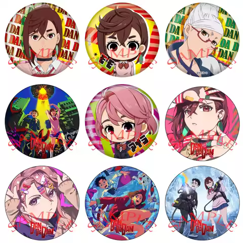 Anime DAN DA DAN Cosplay Shiratori Aira Takakura Ken Ayase Momo Cartoon Badge Brooch Pins Accessorie