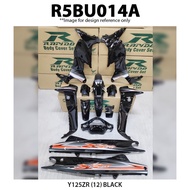 Cover Set Rapido Yamaha Y125ZR (12) Black Red Y125 Accessories Motor 125ZR Warna Hitam Merah Pattern
