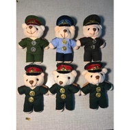 Army bear keychain