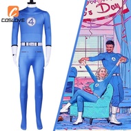 Avengers 5 Fantastic Four Cosplay Clothing Full Set Costume Outfit For Adult Team Uniform Blue Bodys