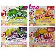 Vasia Apple Fiber Orange Fiber Grape Fiber Fruity Fiber Collagen 10s Apple Orange Kotak Original