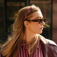 【L. ERICKSON 官方旗艦】 經典斜紋格厚髪箍 ||粉色 / 酒紅色||