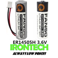 FANSO ER14505H 14505 3.6V PLC CNC Lithium Thionyl Chloride Battery LS 14500 PLUG