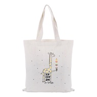 sale Handbag Canvas Tote Bag ILLUSTRATION Custom Print Logo Text DIY Daily Use Shopping Bag Print Ec