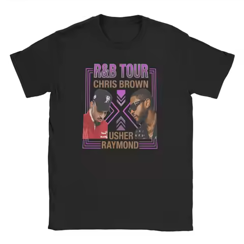 Raymond and Brown Tour 2026, R&B Tour Chris Brown Usher Raymond Men Women's T Shirts Tees Crewneck T