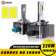 D1S D3S LED Car Headlights HID Bulbs 220W D2S D4S D8S D2R D4R Lamp Canbus No errors Auto Light Cool 