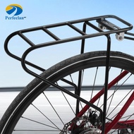 Perfeclan Bike Rear Rack Steel Frame Holder Touring Luggage Carrier Pannier Support for Fixie Bike 7