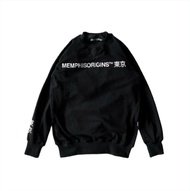 Jaket Sweater Crewneck Memphis Origins Motif Naga jepang