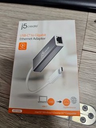 j5create USB-C 轉 Gigabit Ethernet 轉接器