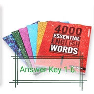 4 Books and Answer key 4000 essential words 1-6 in PDF