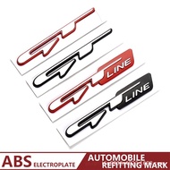 Sticker for Kia Rio Sportage KX5 K3 K4 K5 car; letter GT LINE emblem decal for body  Size:  10.5cm*1