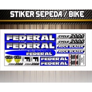 VARIATION OF federal bicycle STRIPNGS, simple motif, federal stickers