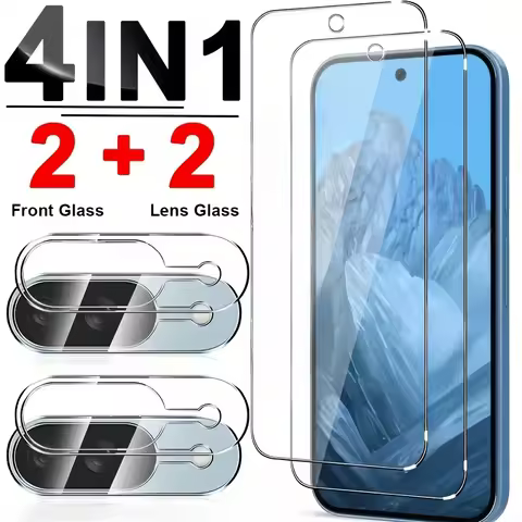 4IN1 Tempered Glass Screen Protector for Google Pixel 9 Pro XL 9 8 Pro Camera Lens Protective Film F