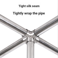C.19mm25mm32mm Drying Rack Accessories Stainless Steel Pipe Connector Round Pipe Fastener Elbow Join