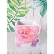 ♞Floral cement square pots