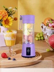 1 件 Usb 充電便攜式 6 刀片嬰兒食物攪拌機、冰沙機、迷你果汁機杯,適用於奶昔、水果、蔬菜
