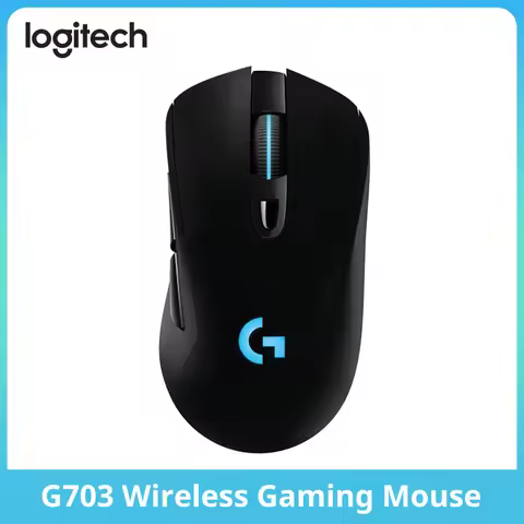 Logitech G703 LIGHTSPEED Wireless Gaming Mouse, HERO 25K, 25600 DPI, LIGHTSYNC RGB, eSports edition